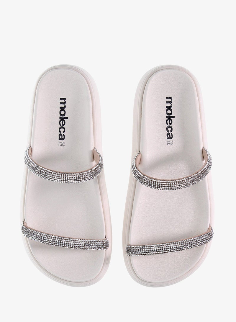 موليكا صنادل مسطحة للنساء - صنادل مسطحة أنيقة ونعال مسطحة مريحة للسيدات - Image 5