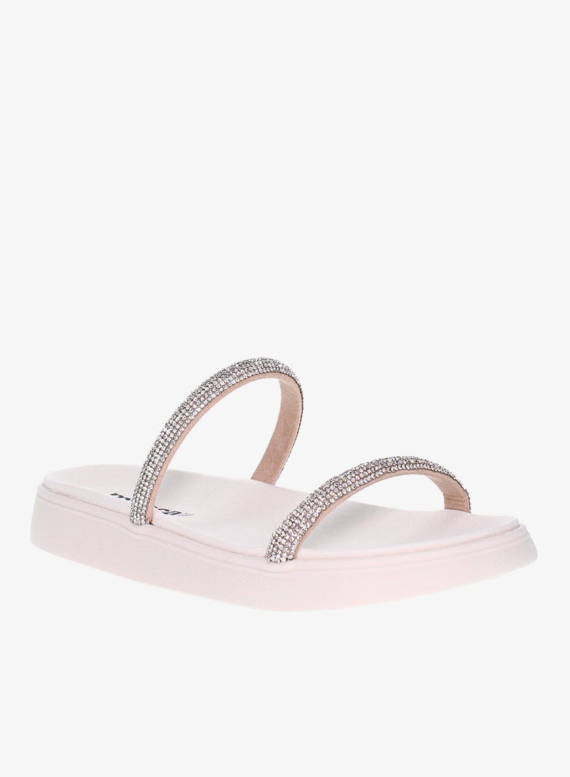 موليكا صنادل مسطحة للنساء - صنادل مسطحة أنيقة ونعال مسطحة مريحة للسيدات - Image 1