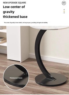 Y&D C Shaped End Table,Modern End Table in Living Room,Small Side Table for Couch,Space-Saving Home Decor End Table for Living Room  - Image 3