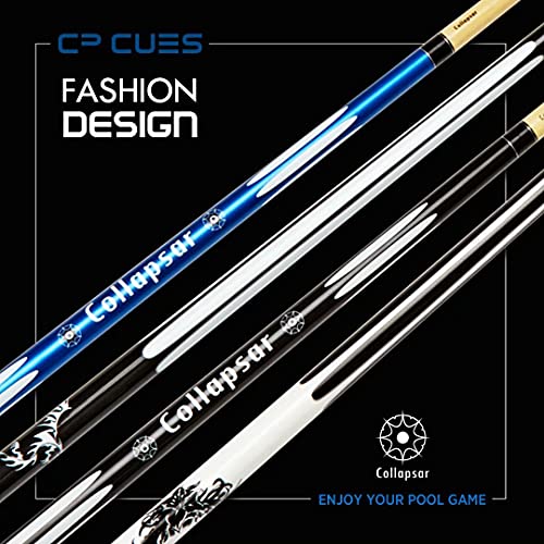 Collapsar Set of 4 Pool Cues 58 Inch 2Piece Billiard House Bar Pool Cue Sticks - Image 3