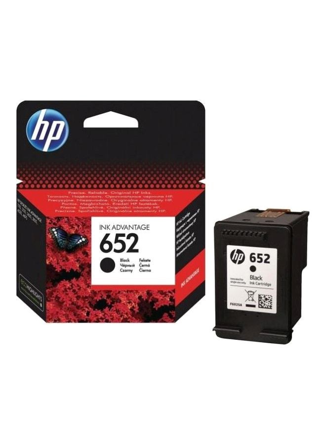 HP 652 Original Ink Advantage Cartridge Black - Image 1