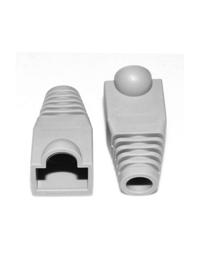 BURAQ Network Cable Boots Cap Cover for RJ45, Grey (100 pcs in one packaging , the price is for 100 pcs)(Grey) - Image 2