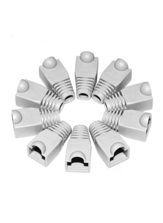 BURAQ Network Cable Boots Cap Cover for RJ45, Grey (100 pcs in one packaging , the price is for 100 pcs)(Grey) - Image 3
