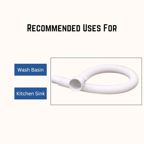 KI PVC Flexible Waste Pipe for Wash Basin, Sink and Drain Water Outlet (36 Inch, Multicolor) - Image 4