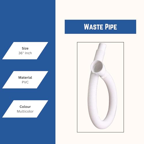 KI PVC Flexible Waste Pipe for Wash Basin, Sink and Drain Water Outlet (36 Inch, Multicolor) - Image 5
