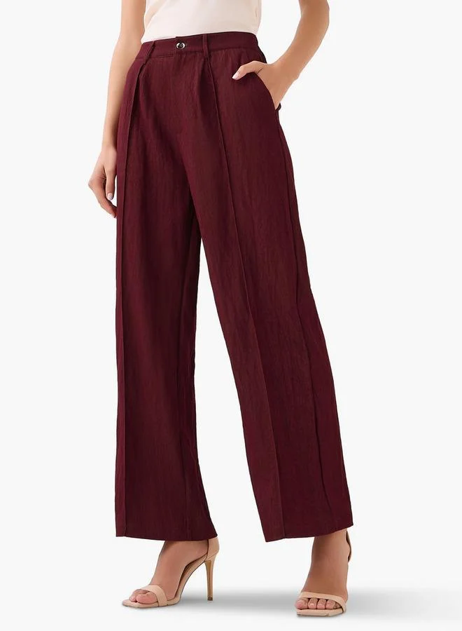 سبلاش فيڤ Wide-Leg Pleated Trousers
