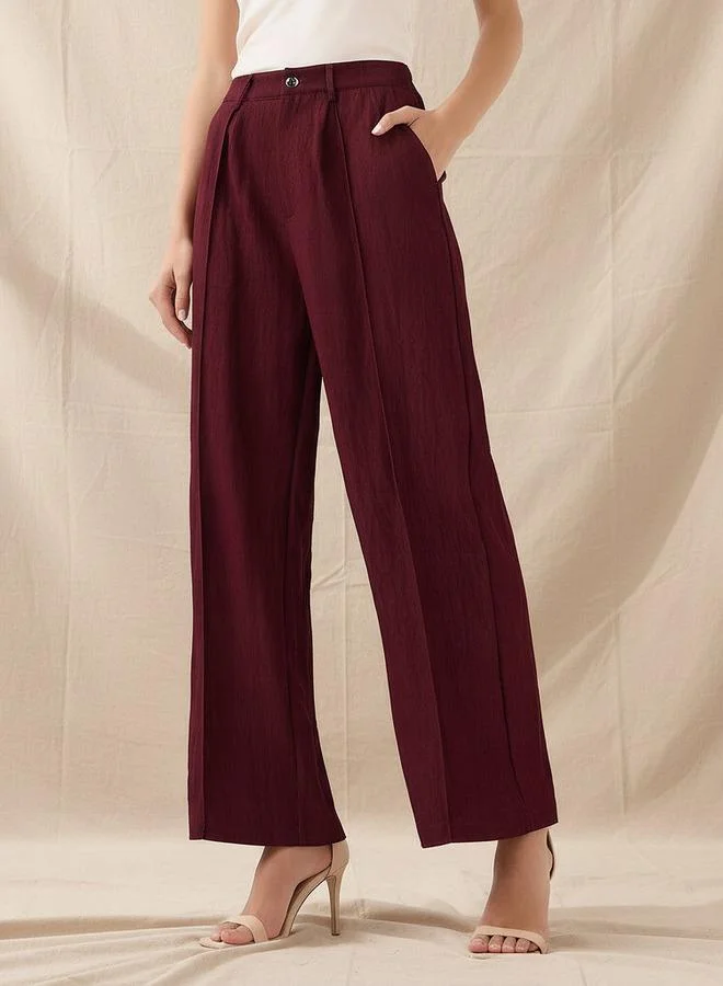 سبلاش فيڤ Wide-Leg Pleated Trousers