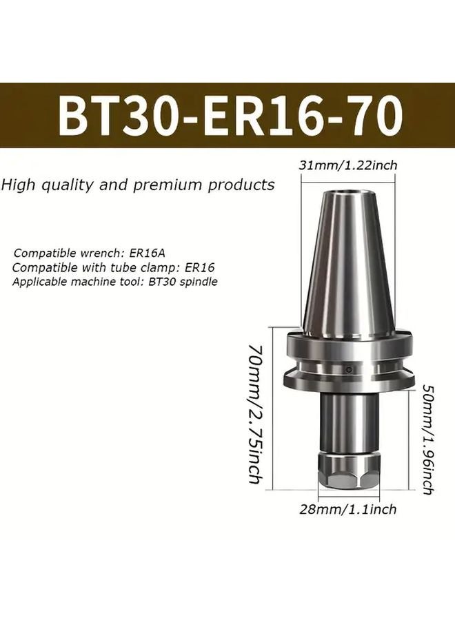 BT30 ER16 70mm Shank And ER16 Collet Set 2 Pcs CNC Tool Holder - Image 3