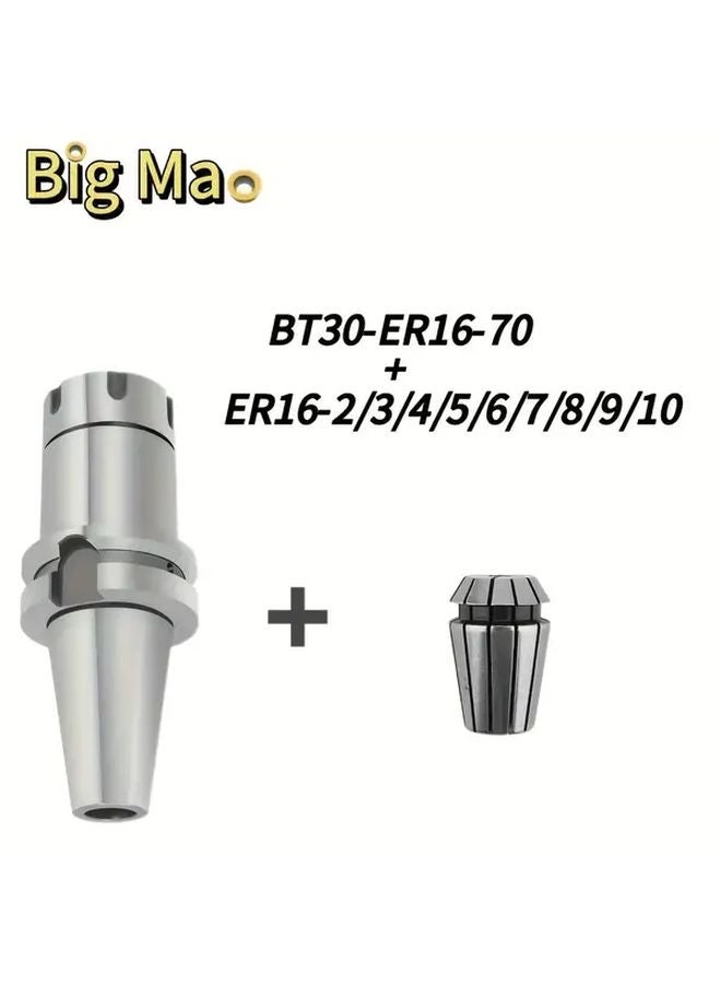 BT30 ER16 70mm Shank And ER16 Collet Set 2 Pcs CNC Tool Holder - Image 2