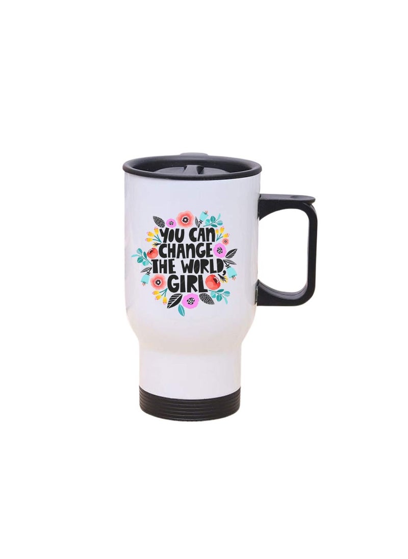 PRINTSHOP4ME International Womens Day Travel Mug–Insulated Stainless Steel Coffee Mug For Hot&Cold Drinks|Leak-Proof Travel Mug|Road Trips And Celebrate With Style  - Image 1
