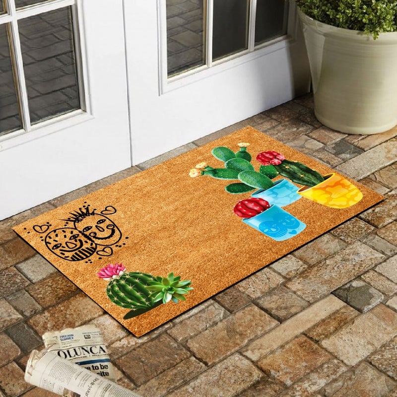 Esnature Cactus Patterned Door Mat 45X70 cm  - Image 1