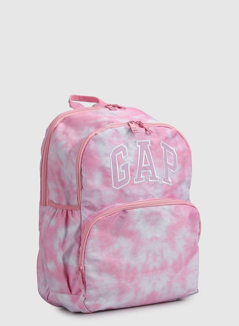 GAP-13379 Pink Batik Patterned Kids No6 Backpack - Image 2