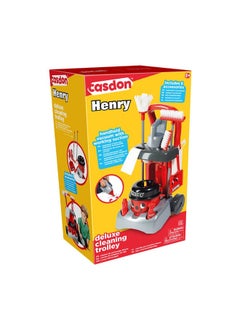 CASDON Henry Deluxe Cleaning Trolley Set (Red)  - Image 4
