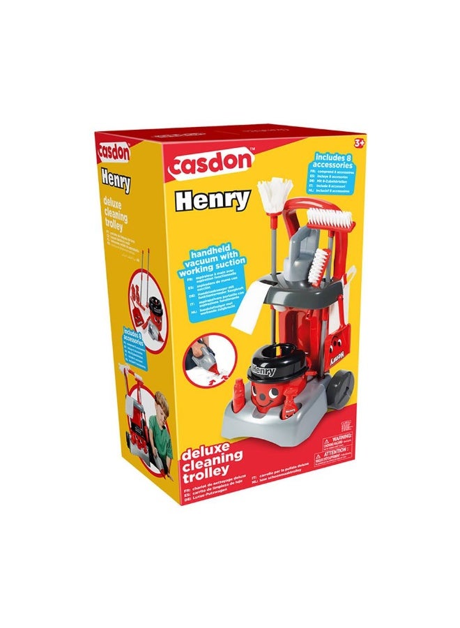 CASDON Henry Deluxe Cleaning Trolley Set (Red) - Image 4