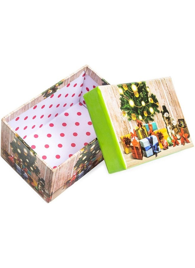 Bright Creations - 10 Pack Christmas Nesting Gift Boxes With Lids For Presents, Decorative Nested Holiday Gift Wrap, Get Creative With Festive And Fun Nesting Xmas Gift Boxes (10 Sizes), Green - Image 1