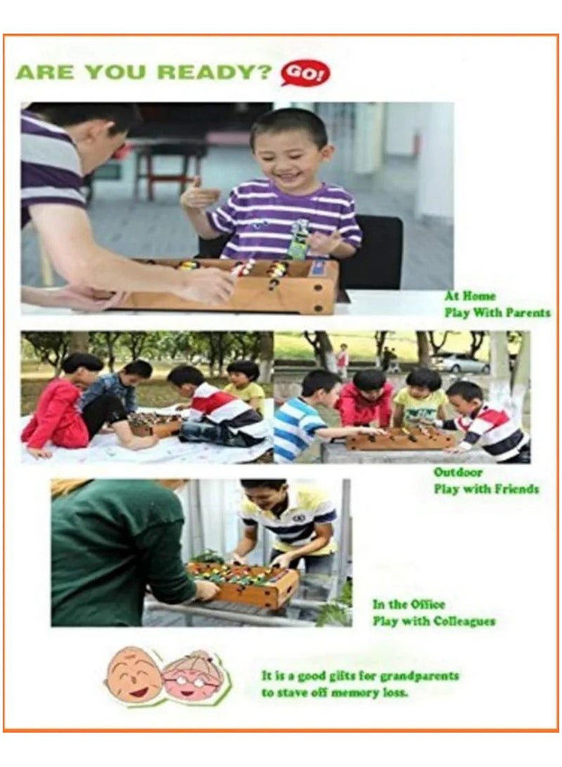 Generic Wooden Mid-Sized Football Table Soccer Game With 4 Rods Toys For All Age  - Image 4