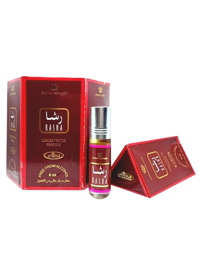 CROWN PRINCE Al Rehab Pack of 6 Rasha Concentrated Perfume Oil 6ml - Image 2