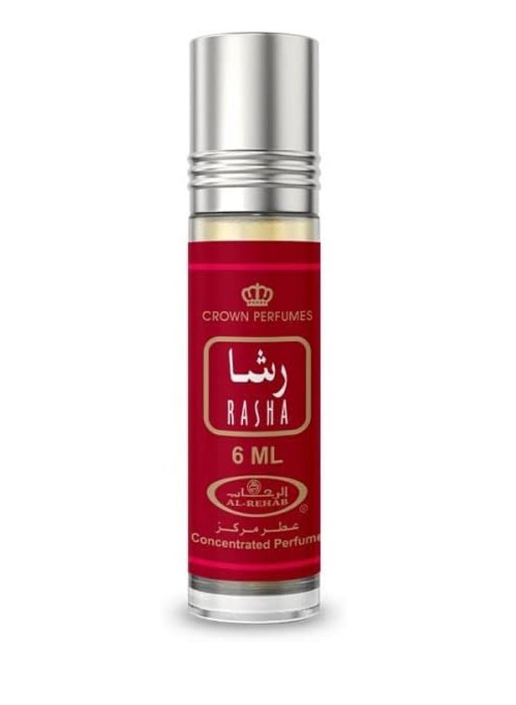 CROWN PRINCE Al Rehab Pack of 6 Rasha Concentrated Perfume Oil 6ml - Image 4