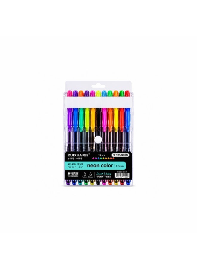 "Glitter pens, 24 colors set – a practical product suitable for everyday stationery needs at the office or school.  They help you accomplish daily tasks in an organized and easy way, whether at work or school.  They are durable enough for frequent use, with a practical design that maintains both appearance and performance.  Suitable for students, employees, offices, libraries, and anyone who needs reliable stationery.  A practical choice that adds significant value to office and school supplies and simplifies daily organization."