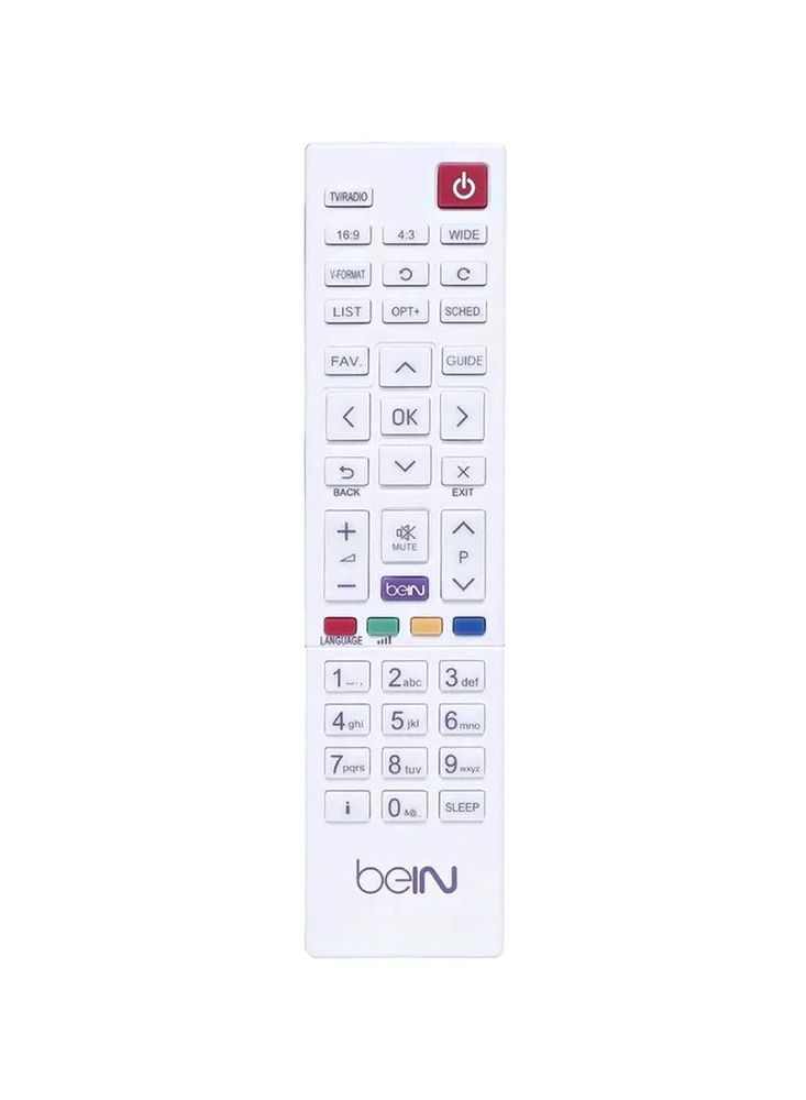 bein Replacement Remote Control For Bein Sports Receiver White