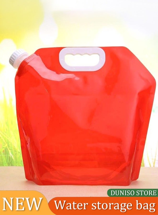 Loquat 5L Foldable Portable Water Bag Portable Camping Water Storage Container Outdoor Hiking Picnic Barbecue Folding Water Bag for Hiking BBQ Sport Picnic Festivals - Image 1