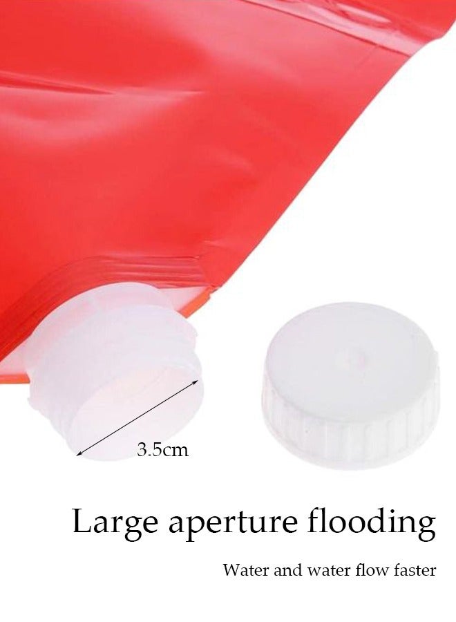 Loquat 5L Foldable Portable Water Bag Portable Camping Water Storage Container Outdoor Hiking Picnic Barbecue Folding Water Bag for Hiking BBQ Sport Picnic Festivals - Image 2