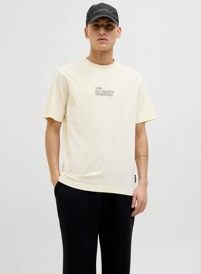 JACK & JONES Jack & Jones Slogan Print Crew Neck T-Shirt