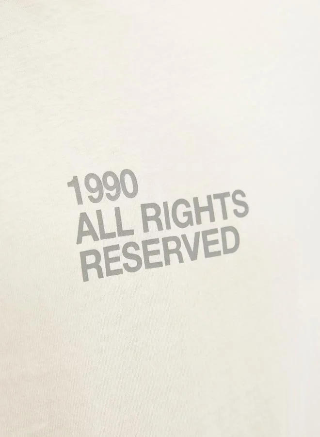 JACK & JONES Jack & Jones Slogan Print Crew Neck T-Shirt