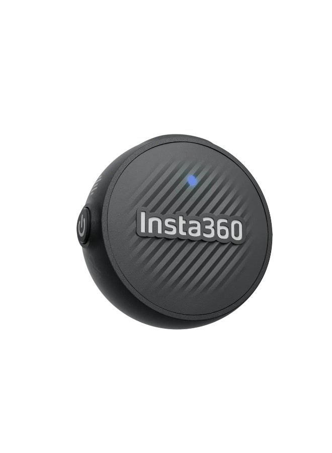 Insta360 Mic Air, 7.9g Ultra Lightweight Compact Transmitter, 10Hrs Battery Life, Omnidirectional, Crystal-Clear Audio, 300m Wireless Range, Magnetic Clip-On & Pendant, for X5 & Ace Pro 2 - Black - Image 1