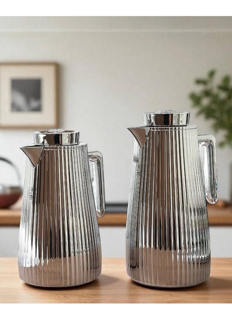 السيف  طقم ترامس لارا من السيف للشاي والقهوة فضي