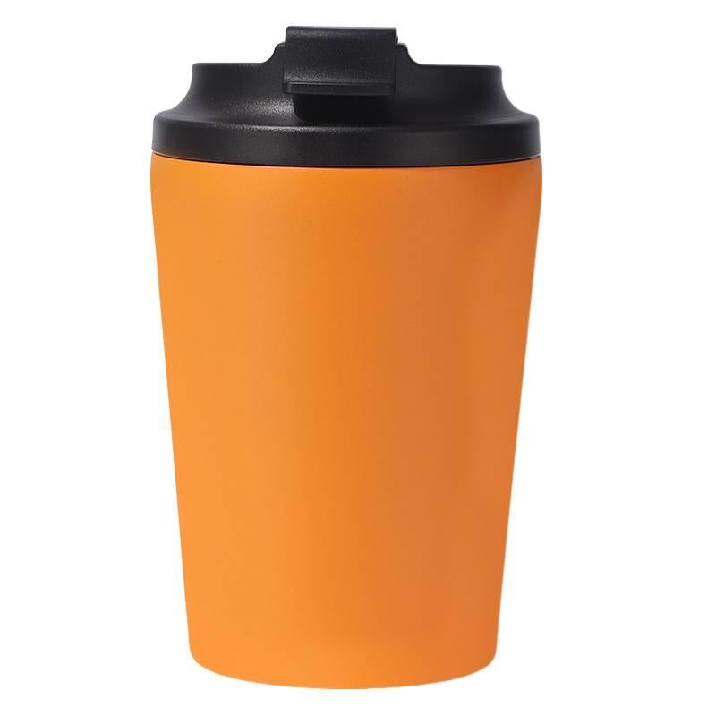 كوب قهوة للسفر من ستانلس ستيل مع بطانة خزفية، 350 ml من الستانلس ستيل للتخزين العملي للمدرسة أثناء التنقل - Image 1