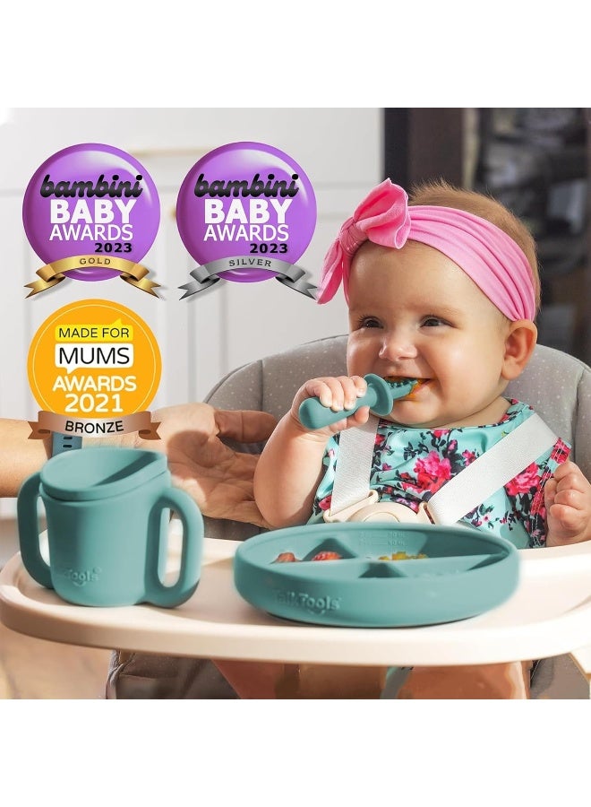 TalkTools ITSY Silicone Training Cup â€“ Mini Straw Cup for Baby - Anti Leak, Spill Proof and BPA Free Cup with Straw Insertion for Kids (Sage) - Image 5