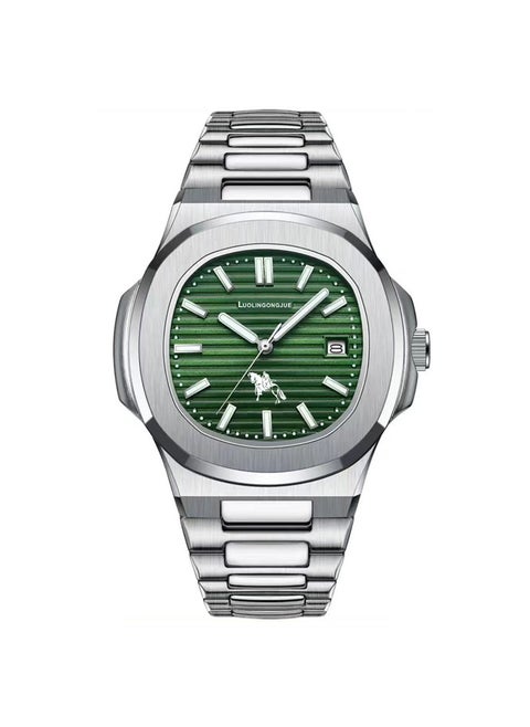 Automatic Hollow Mens Watch Waterproof Luminous Green