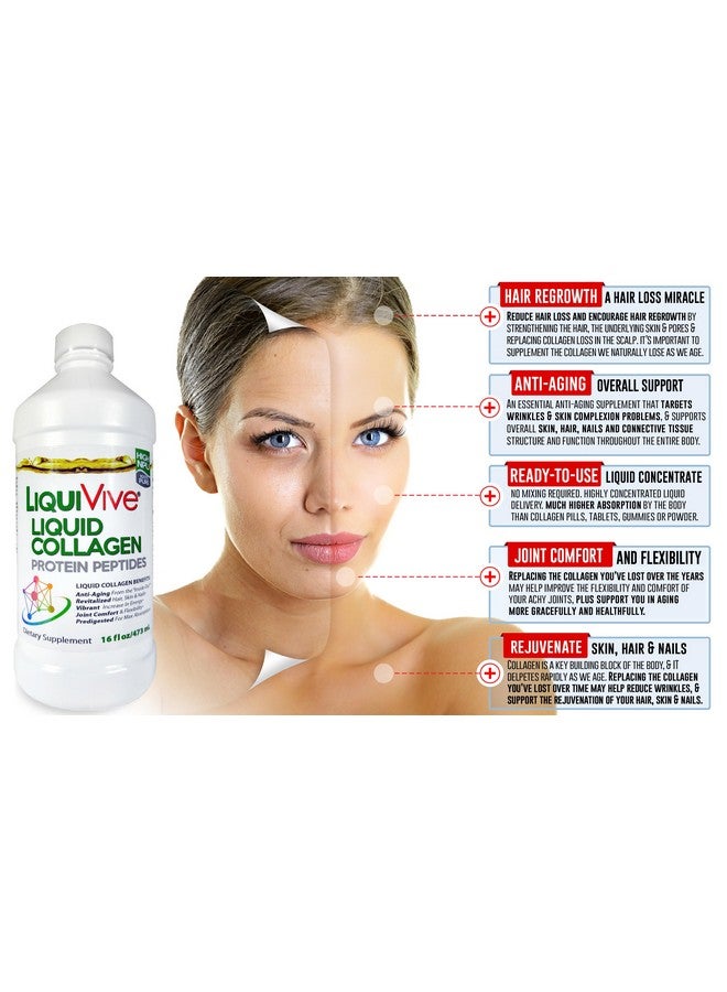 Life Miracle LiquiVive Liquid Collagen Protein Peptides Concentrate | Pure Hydrolyzed Super Multi Collagen Hydrolysate Drink | Higher Absorption Than Powder Pills & Capsules | Colageno Liquido Hidrolizado - Image 4