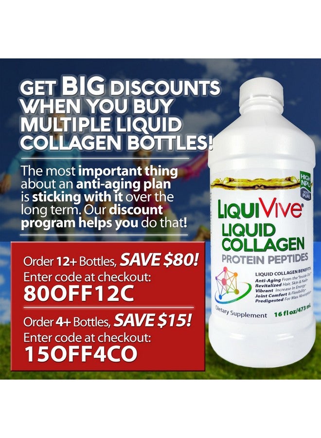 Life Miracle LiquiVive Liquid Collagen Protein Peptides Concentrate | Pure Hydrolyzed Super Multi Collagen Hydrolysate Drink | Higher Absorption Than Powder Pills & Capsules | Colageno Liquido Hidrolizado - Image 2