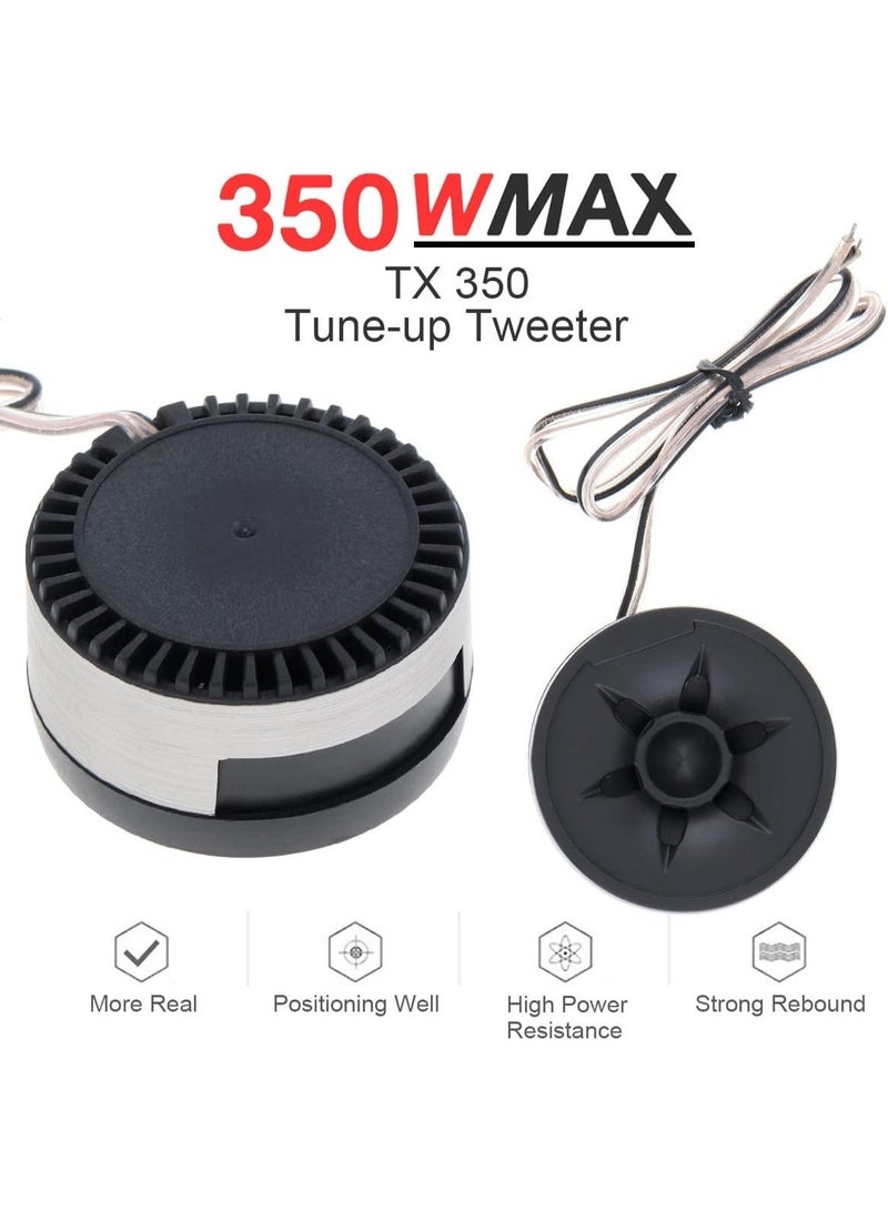 2 Piece Mini Dome Tweeter Speakers 350W High Efficiency Car Audio Tweeters for Vehicle Sound System - Image 4