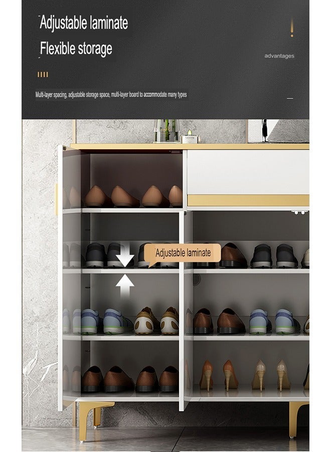 إن كي أكس خزانة أحذية فاخرة متعددة الوظائف مع أدراج تخزين للمدخل بطول 120 سم - Image 4