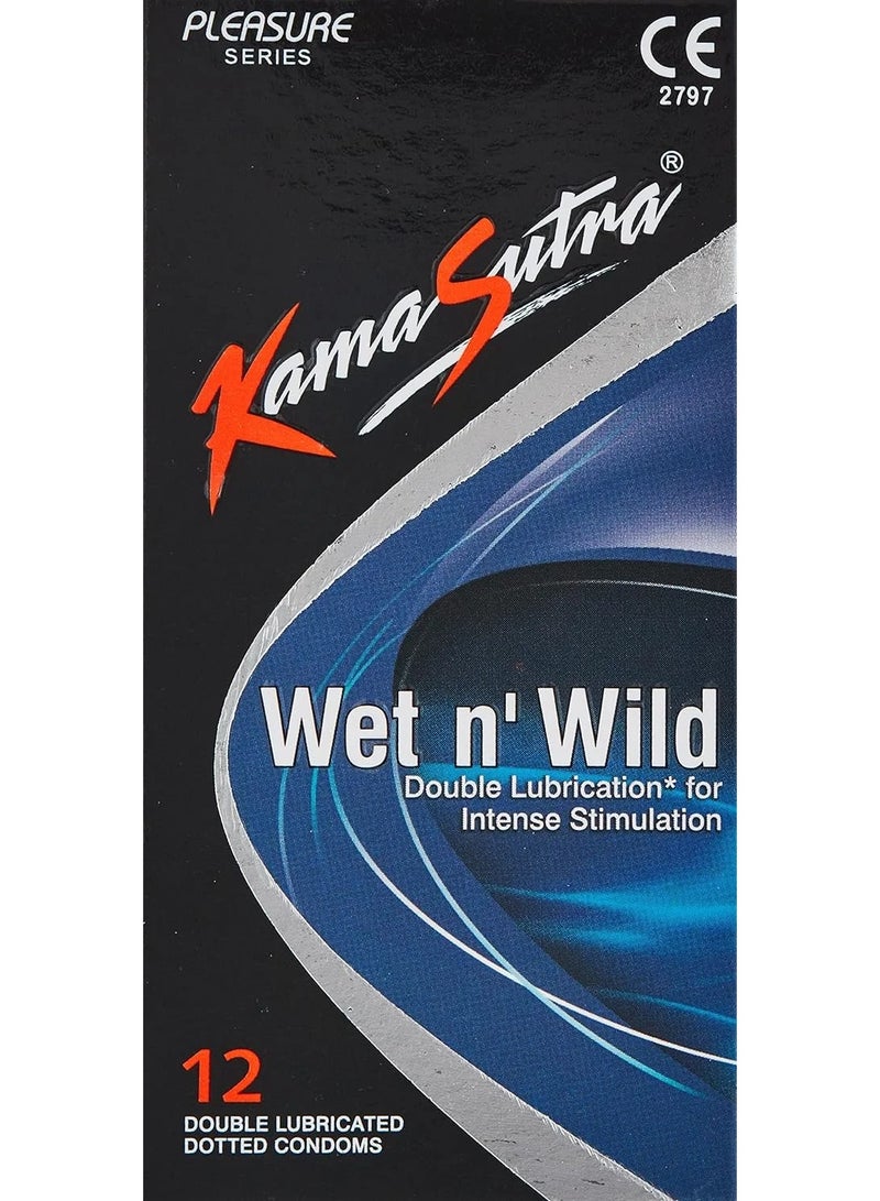 KAMASUTRA WET N WILD CONDOMS 12'S
