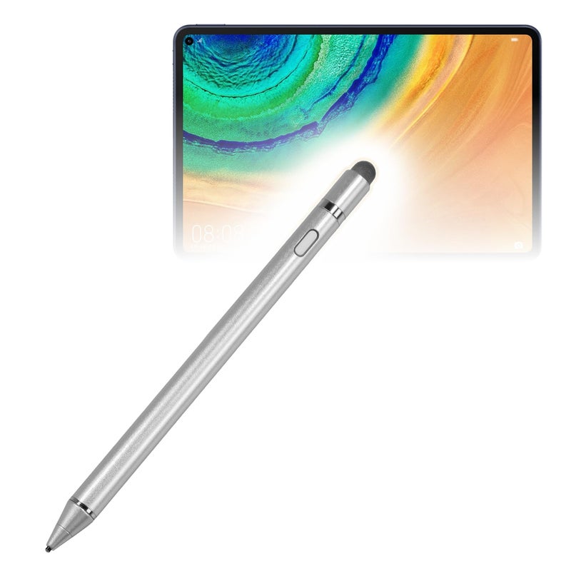 BoxWave Stylus Pen Compatible with Huawei MatePad Pro AccuPoint Active Stylus Electronic Stylus with Ultra Fine Tip Metallic Silver - Image 2