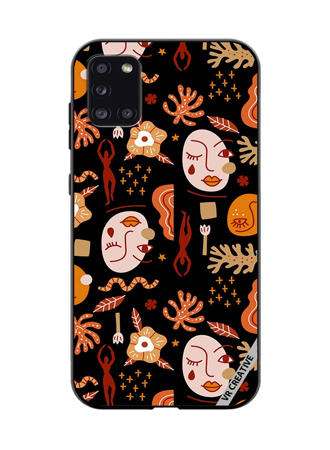 VR CREATIVE Protective Case Cover For Samsung Galaxy A31 Silhouettes Of People Design Multicolour - Image 1