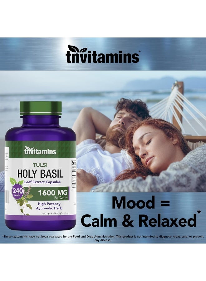TNVitamins Holy Basil Capsules (1600 MG x 240 Capsules) - Image 5