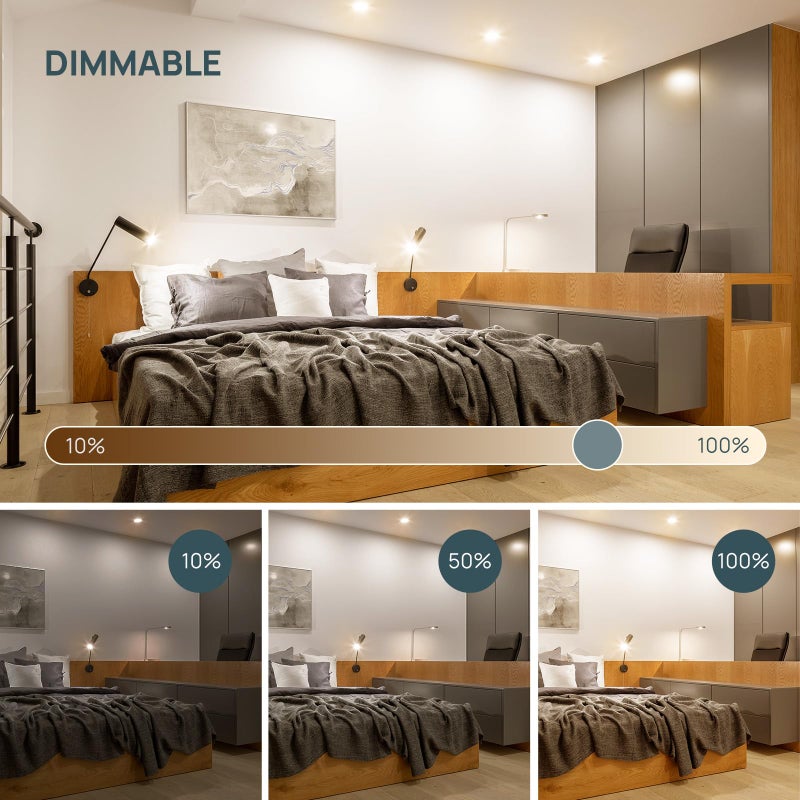 Linkind MR16 LED Bulb Dimmable, GU5.3 Bi-Pin Base LED Light Bulbs, 6.5W (70W Equivalent) 3000K Warm White 640lm MR16 LED Spot Lights, Recessed, Tracking Lights, 12V Low Voltage, 6 Packs - Image 3