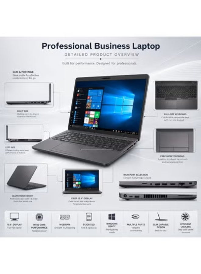 Compact Business Laptop 11.6 Inch Full HD Anti-Glare (i5 Processor, 16GB RAM, 512GB SSD, Windows 11) with Free Bundle: Laptop Bag, Mouse, and Stand - Image 2
