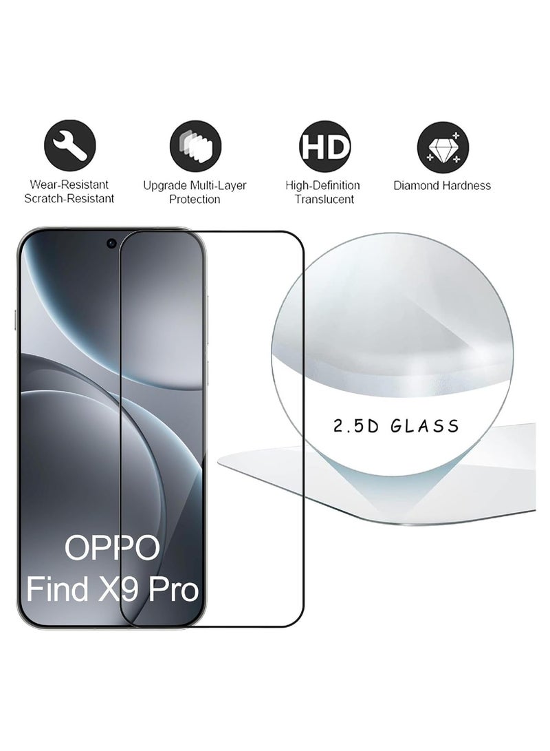 general 【3-Pack】 Screen Protector Compatible with OPPO Find X9 Pro High-Transparency Flexible Glass Ultra-Thin Case-Friendly High-Sensitivity Scratch-Resistant Bubble-Free Tempered Glass - Image 2
