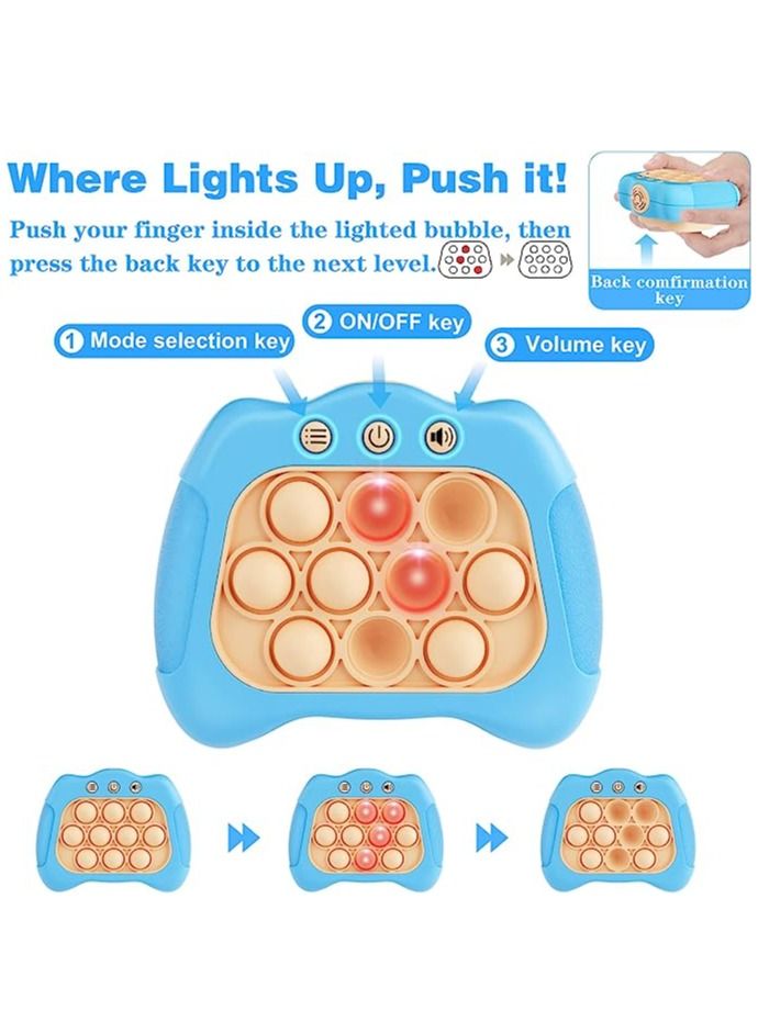Furtey Handheld Game for Kids 6-12, Sensory Fidget Toys for Kids 8-12, Birthday Gifts for 6 7 8 9 Year Old Boys & Girls & Teens-Blue - Image 3