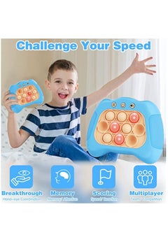 Furtey Handheld Game for Kids 6-12, Sensory Fidget Toys for Kids 8-12, Birthday Gifts for 6 7 8 9 Year Old Boys & Girls & Teens-Blue  - Image 4