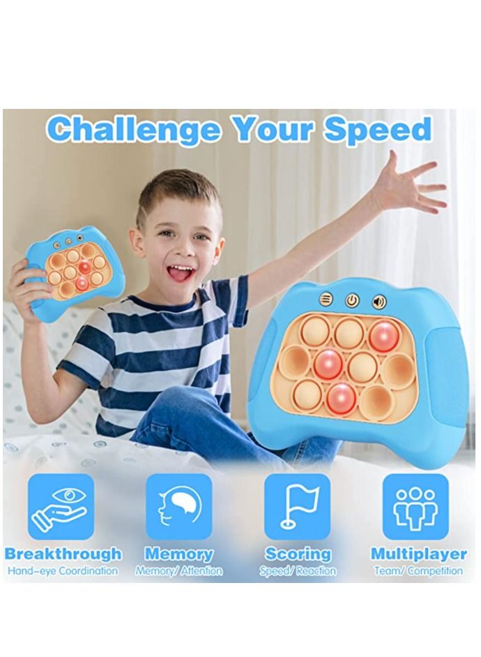 Furtey Handheld Game for Kids 6-12, Sensory Fidget Toys for Kids 8-12, Birthday Gifts for 6 7 8 9 Year Old Boys & Girls & Teens-Blue - Image 4
