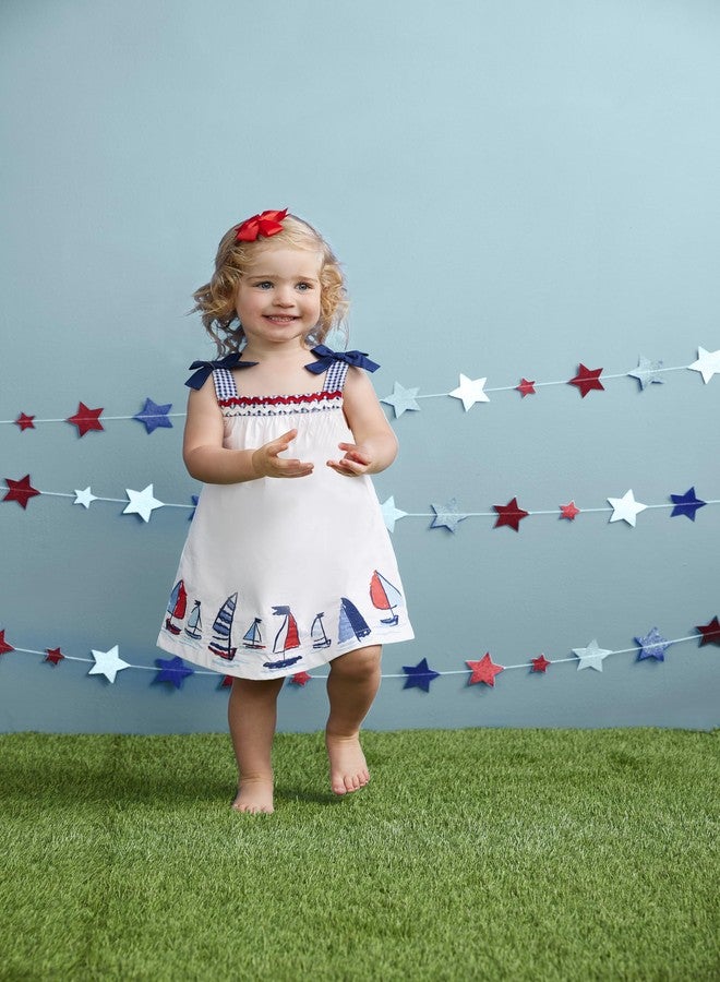 Mud Pie Girl Sailboat Poplin Dress - Image 2