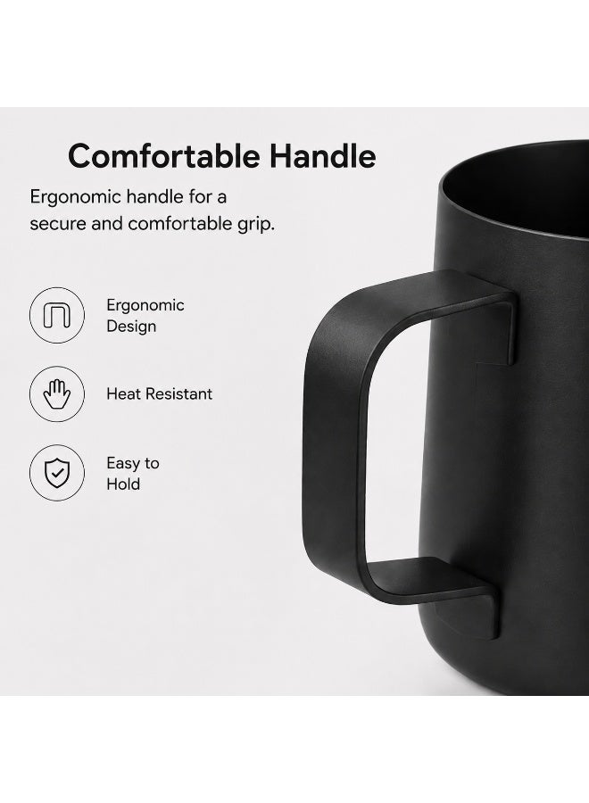 EXCLIFE 350ml V60 Stainless steel slender kettle, household teapot with handles and narrow spout, suitable for home living room and kitchen. - Image 4