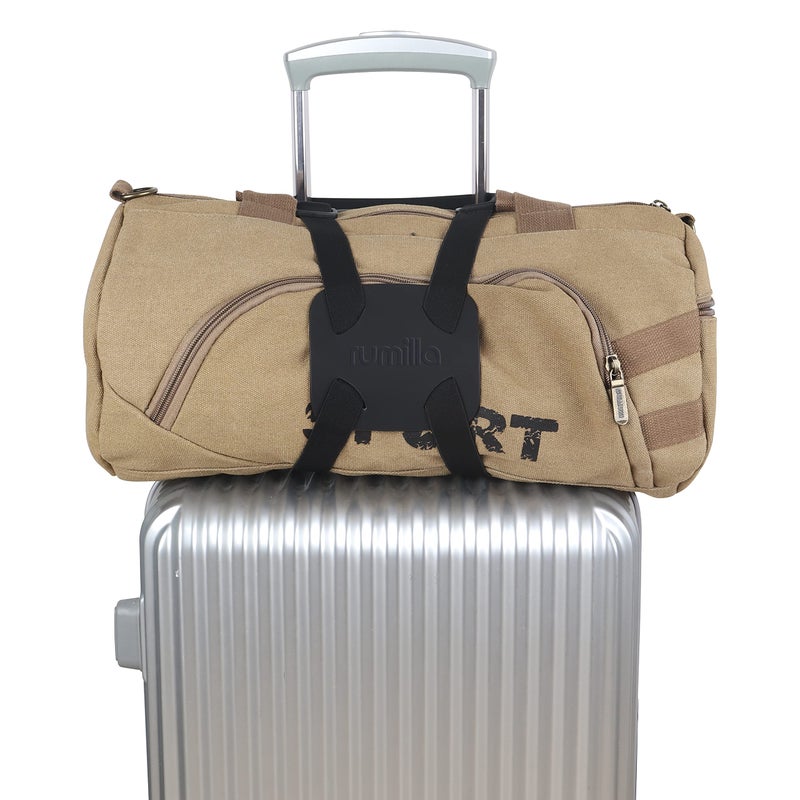 RUMILLA Luggage Straps Bag Bungeeï¼Œ Luggage Straps Suitcase Adjustable Beltï¼ŒAdd a Bag Easy to Travel Suitcase Elastic Strap Belt â€“ (Black) - Image 3